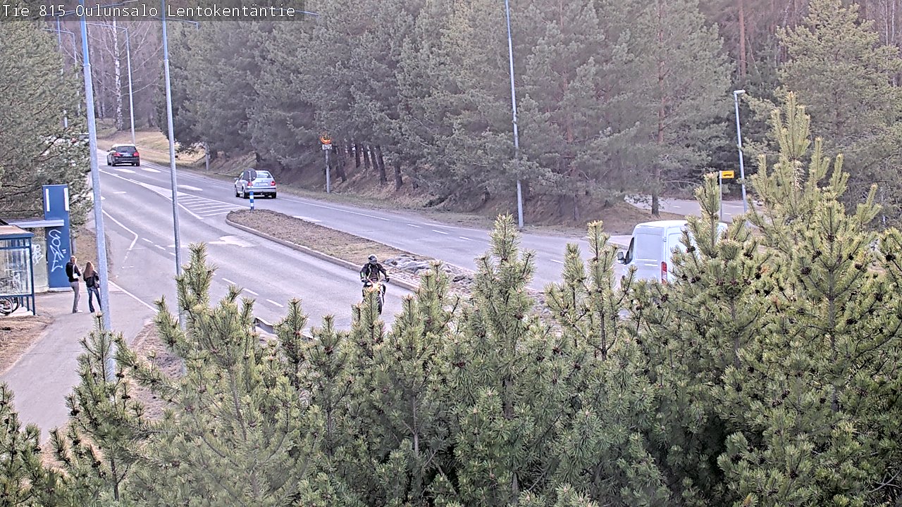 Weather Camera Image Väg 816 Uleåsalo, Lentokentäntie, Oulu, Pohjois-Pohjanmaa