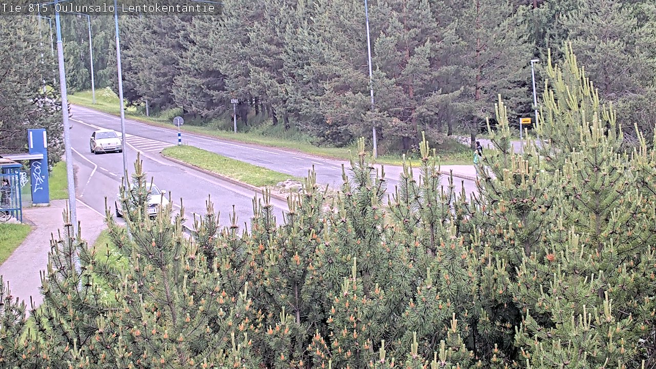Weather Camera Image Väg 816 Uleåsalo, Lentokentäntie, Oulu, Pohjois-Pohjanmaa