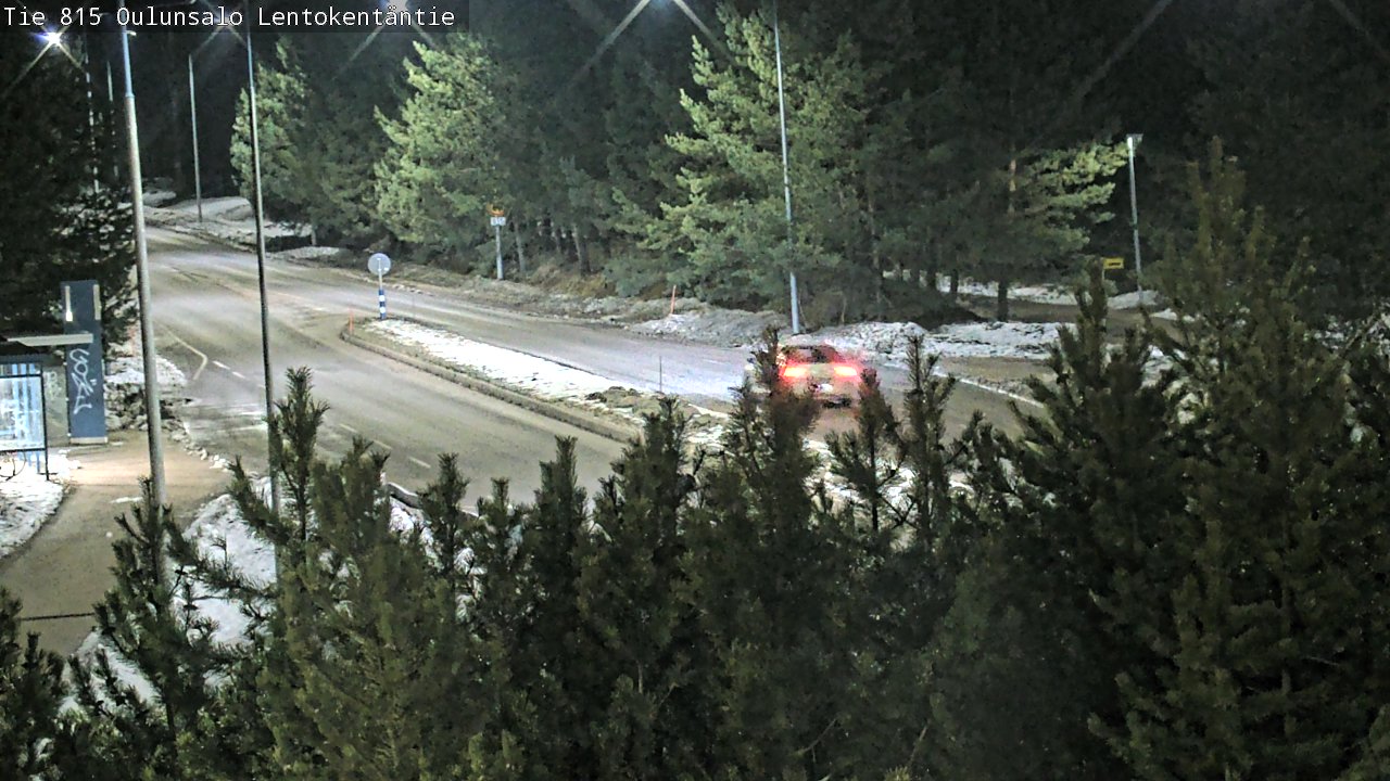 Weather Camera Image Väg 816 Uleåsalo, Lentokentäntie, Oulu, Pohjois-Pohjanmaa