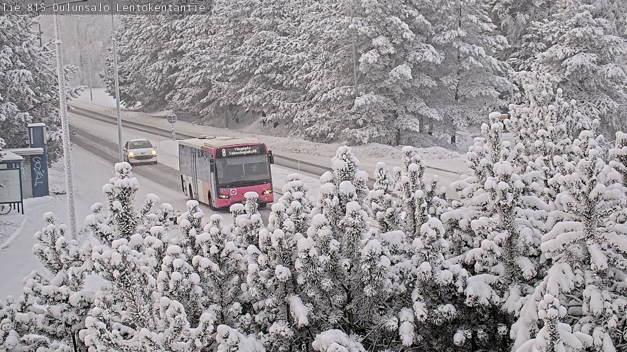 Kelikamerat Kuva Tie 816 Oulunsalo, Lentokentäntie, Oulu, Pohjois-Pohjanmaa