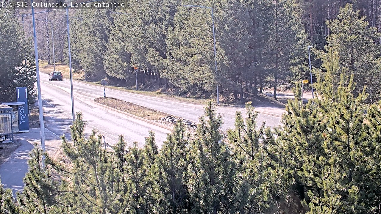 Weather Camera Image Väg 816 Uleåsalo, Lentokentäntie, Oulu, Pohjois-Pohjanmaa