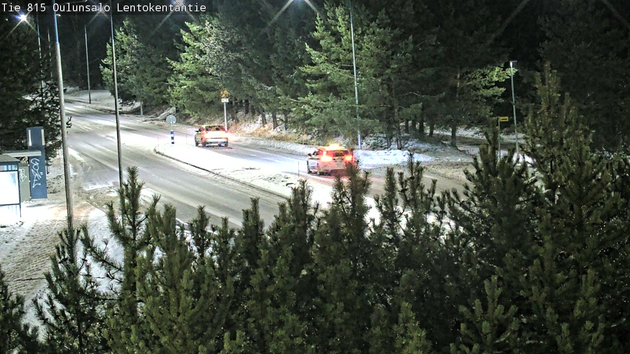 Weather Camera Image Väg 816 Uleåsalo, Lentokentäntie, Oulu, Pohjois-Pohjanmaa