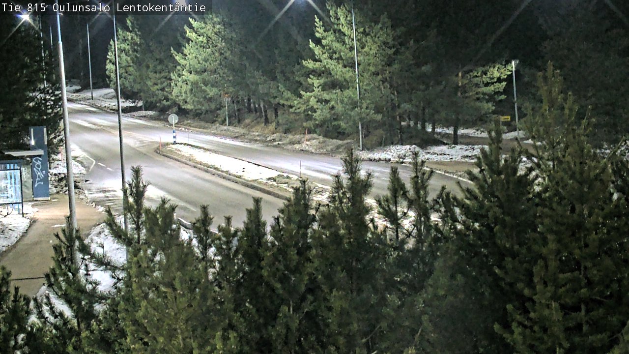 Weather Camera Image Väg 816 Uleåsalo, Lentokentäntie, Oulu, Pohjois-Pohjanmaa