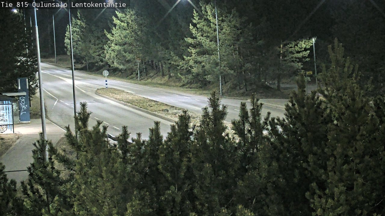 Weather Camera Image Road 816 Oulunsalo, Lentokentäntie, Oulu, Pohjois-Pohjanmaa