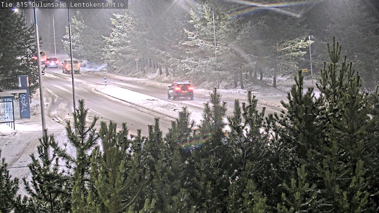 Weather Camera Image Väg 816 Uleåsalo, Lentokentäntie, Oulu, Pohjois-Pohjanmaa