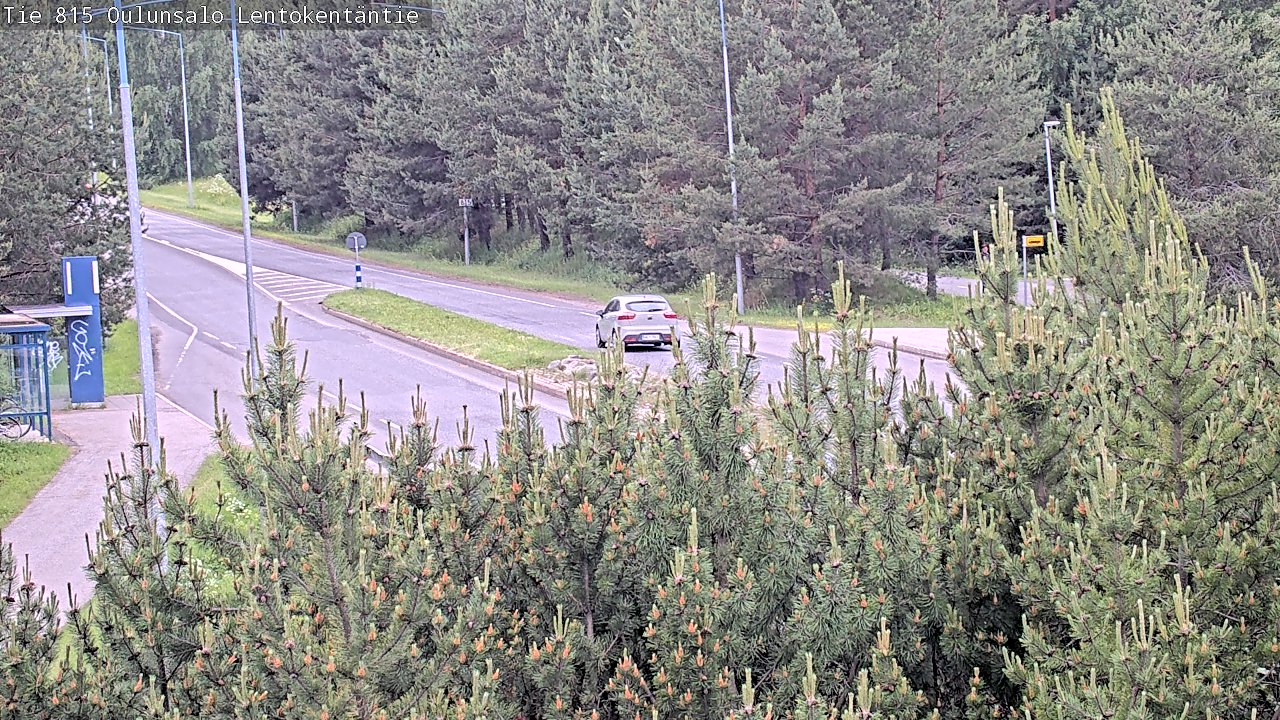 Weather Camera Image Väg 816 Uleåsalo, Lentokentäntie, Oulu, Pohjois-Pohjanmaa