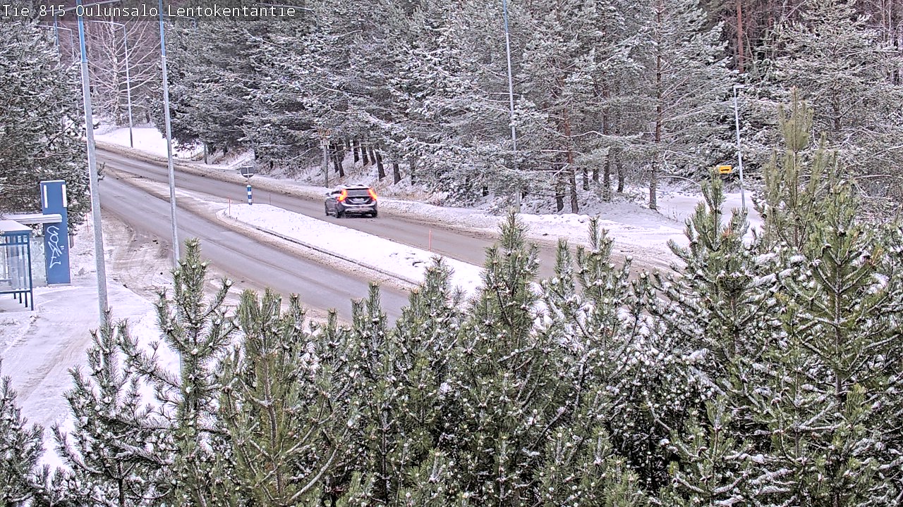 Weather Camera Image Väg 816 Uleåsalo, Lentokentäntie, Oulu, Pohjois-Pohjanmaa