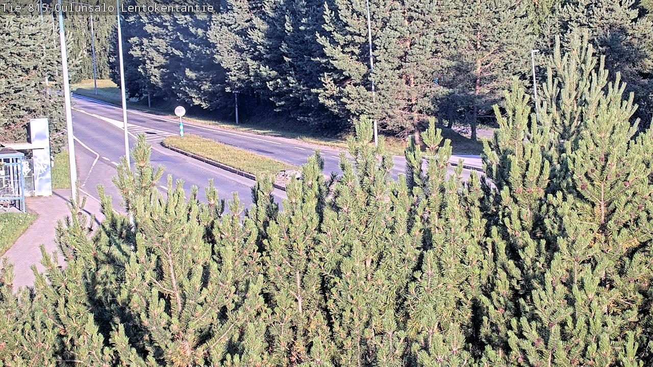 Weather Camera Image Road 816 Oulunsalo, Lentokentäntie, Oulu, Pohjois-Pohjanmaa