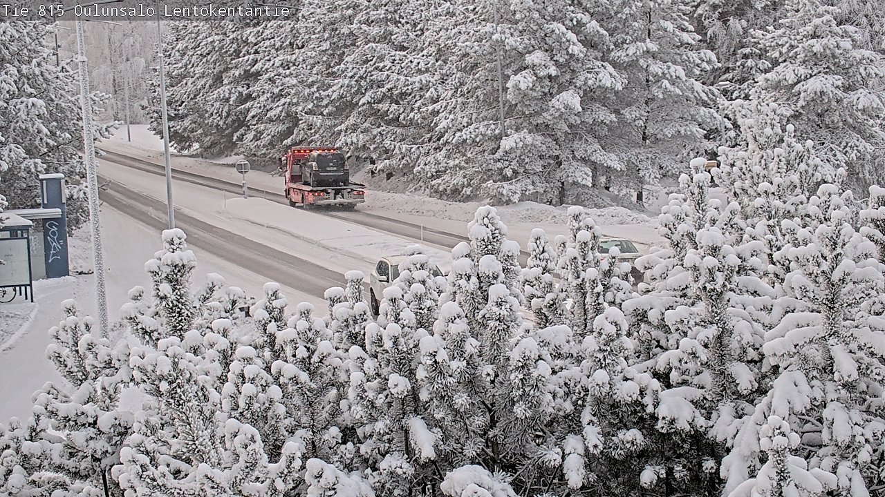 Kelikamerat Kuva Tie 816 Oulunsalo, Lentokentäntie, Oulu, Pohjois-Pohjanmaa