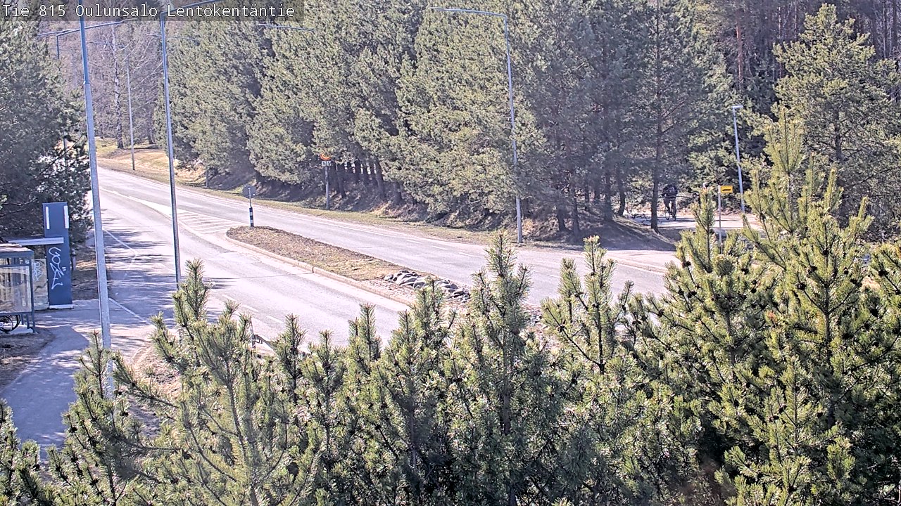 Weather Camera Image Väg 816 Uleåsalo, Lentokentäntie, Oulu, Pohjois-Pohjanmaa