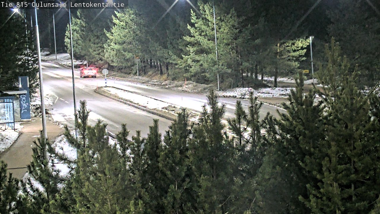 Weather Camera Image Väg 816 Uleåsalo, Lentokentäntie, Oulu, Pohjois-Pohjanmaa