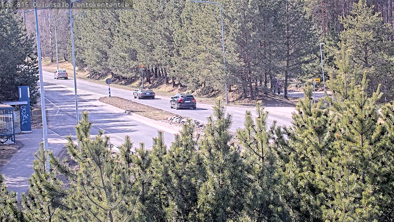 Weather Camera Image Väg 816 Uleåsalo, Lentokentäntie, Oulu, Pohjois-Pohjanmaa