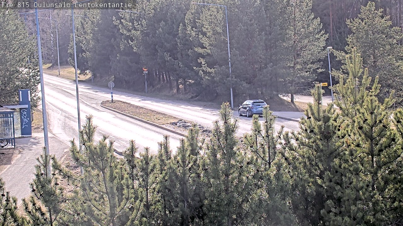 Weather Camera Image Väg 816 Uleåsalo, Lentokentäntie, Oulu, Pohjois-Pohjanmaa