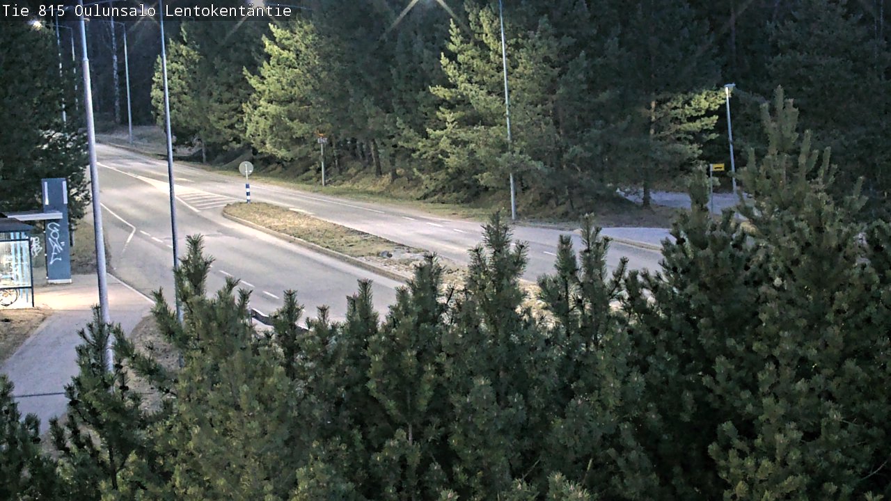 Weather Camera Image Road 816 Oulunsalo, Lentokentäntie, Oulu, Pohjois-Pohjanmaa