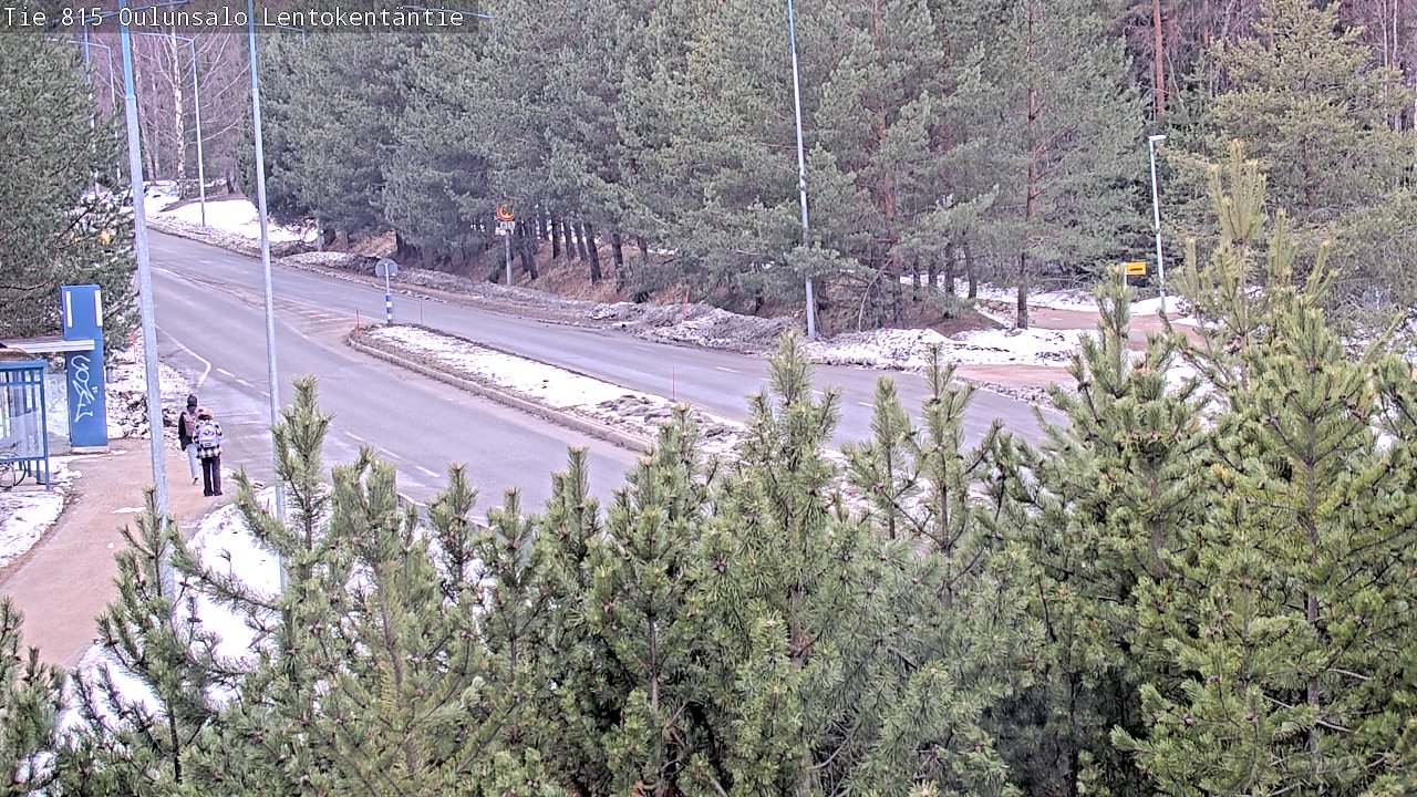 Weather Camera Image Väg 816 Uleåsalo, Lentokentäntie, Oulu, Pohjois-Pohjanmaa