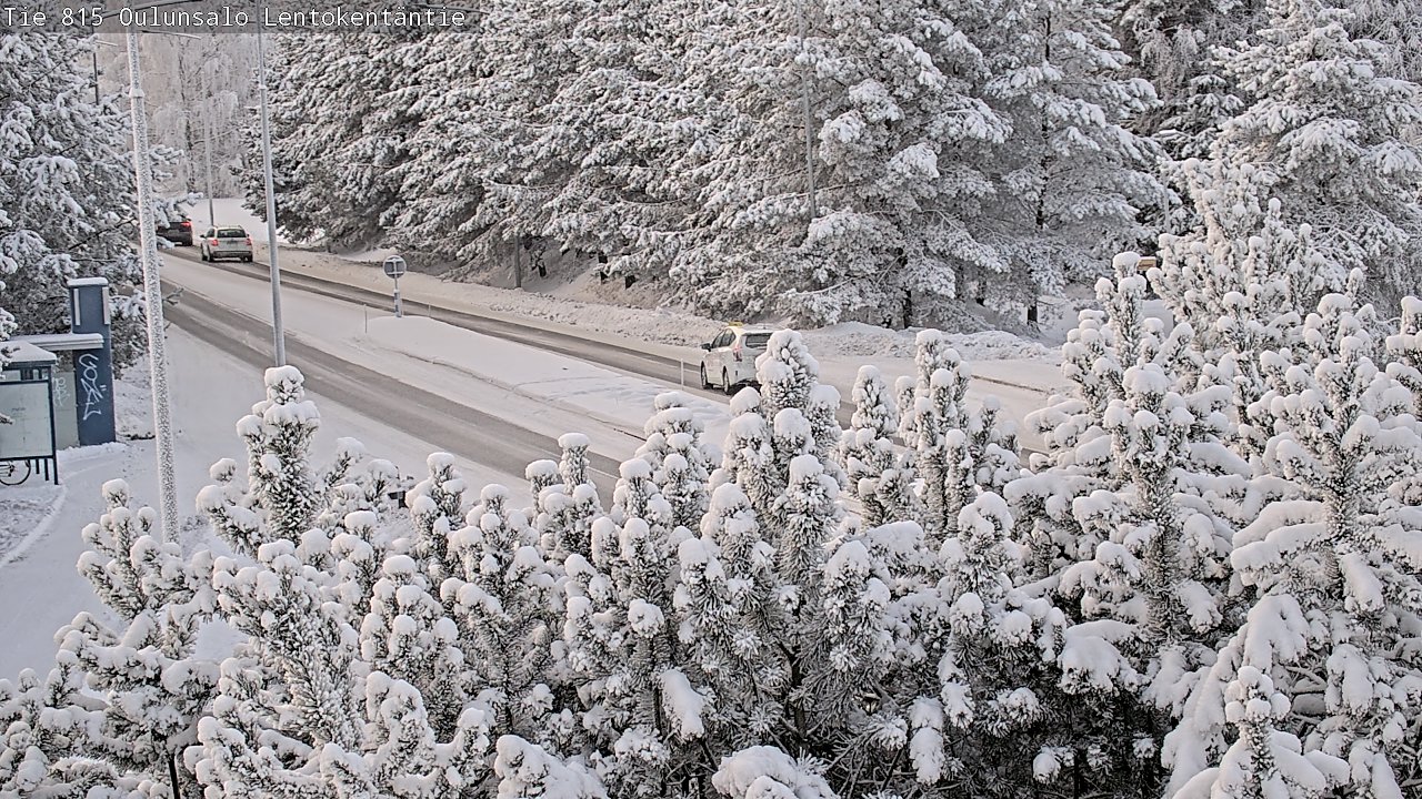 Kelikamerat Kuva Tie 816 Oulunsalo, Lentokentäntie, Oulu, Pohjois-Pohjanmaa