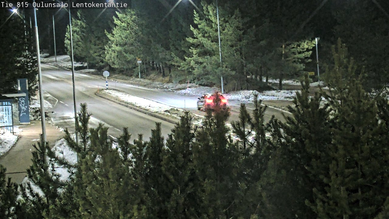 Weather Camera Image Väg 816 Uleåsalo, Lentokentäntie, Oulu, Pohjois-Pohjanmaa