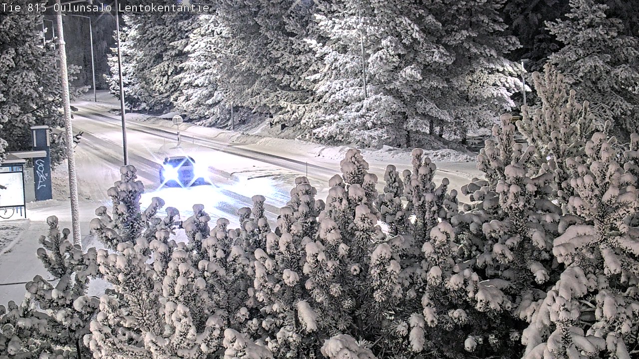 Kelikamerat Kuva Tie 816 Oulunsalo, Lentokentäntie, Oulu, Pohjois-Pohjanmaa