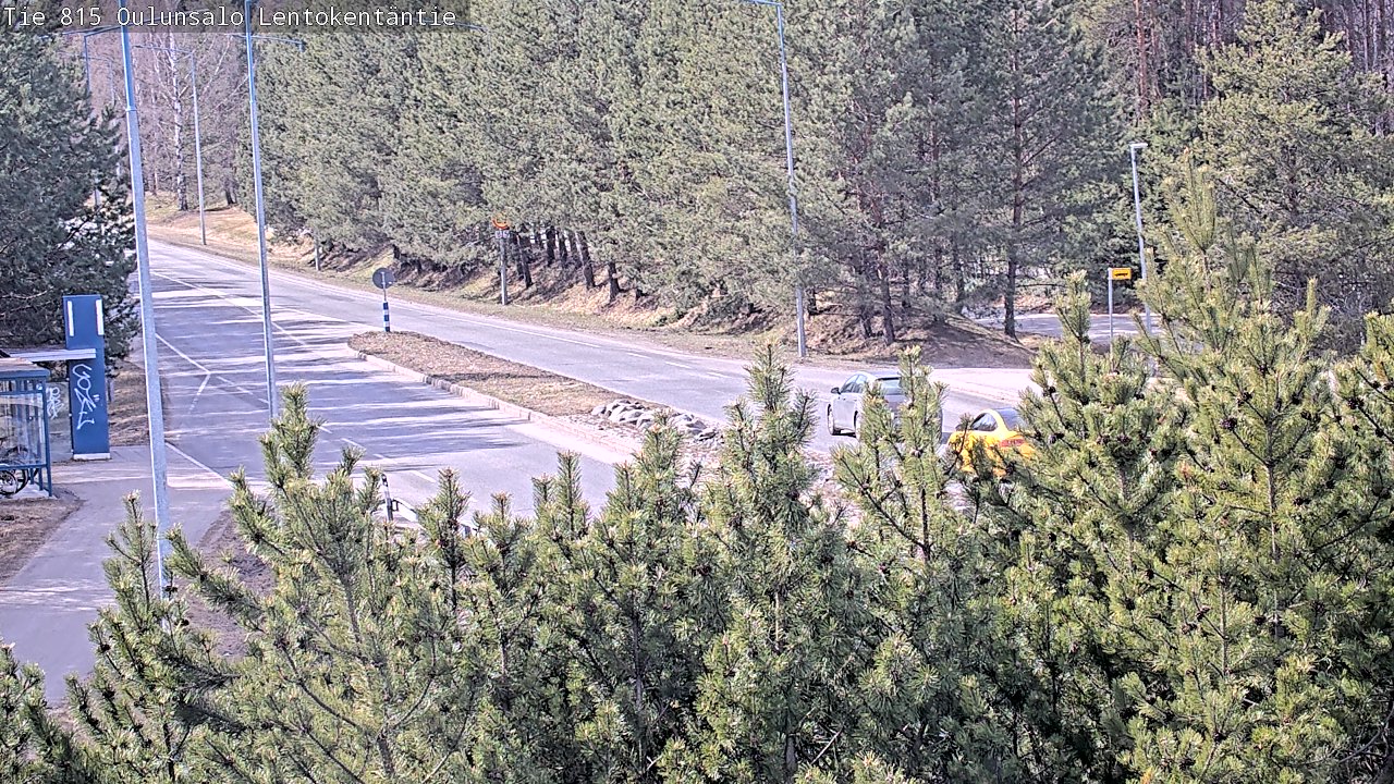 Weather Camera Image Väg 816 Uleåsalo, Lentokentäntie, Oulu, Pohjois-Pohjanmaa