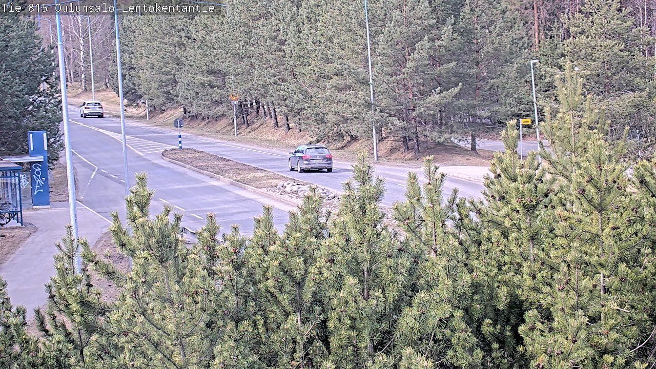 Weather Camera Image Väg 816 Uleåsalo, Lentokentäntie, Oulu, Pohjois-Pohjanmaa