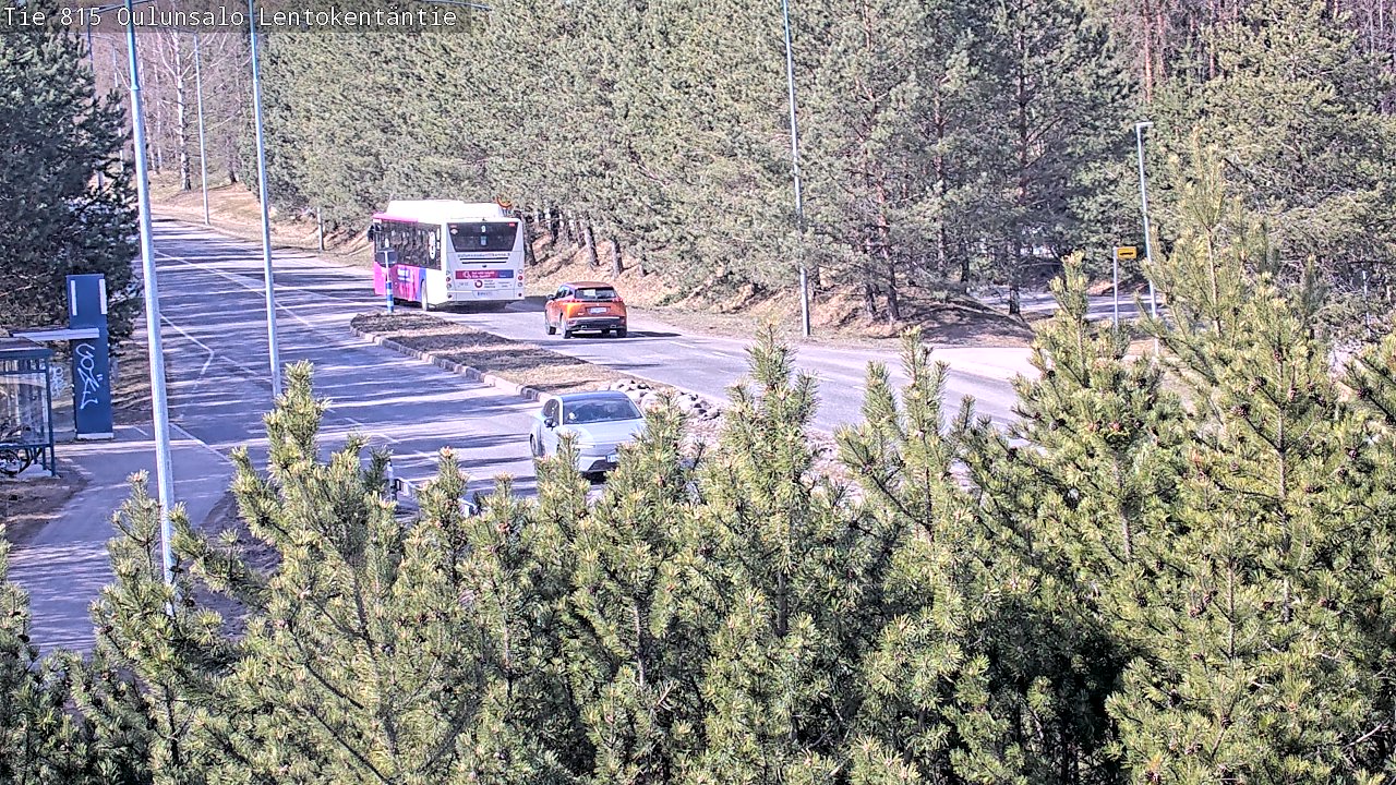 Weather Camera Image Väg 816 Uleåsalo, Lentokentäntie, Oulu, Pohjois-Pohjanmaa
