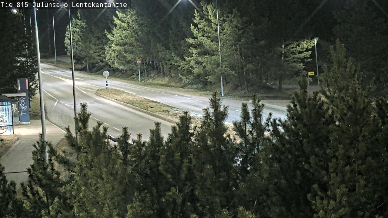 Weather Camera Image Road 816 Oulunsalo, Lentokentäntie, Oulu, Pohjois-Pohjanmaa