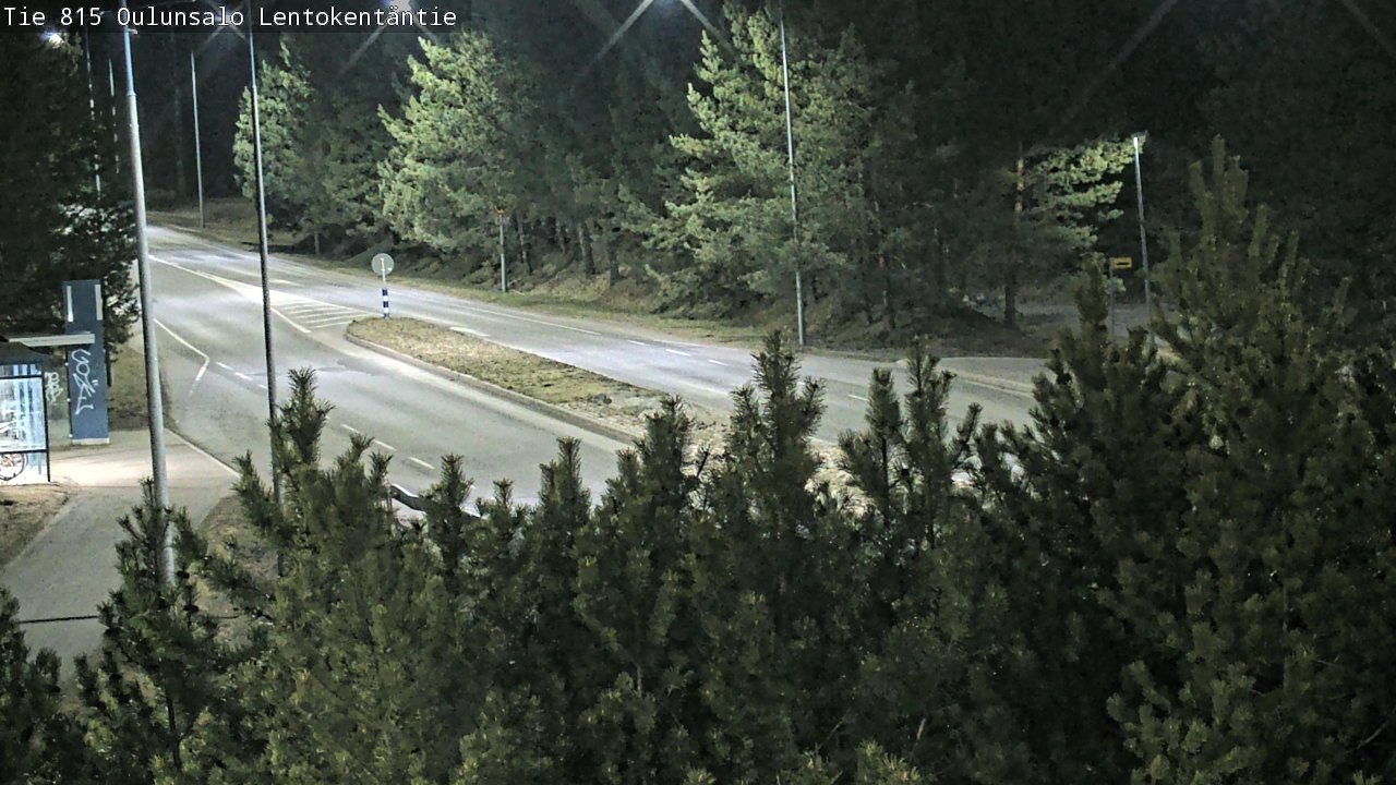 Weather Camera Image Road 816 Oulunsalo, Lentokentäntie, Oulu, Pohjois-Pohjanmaa