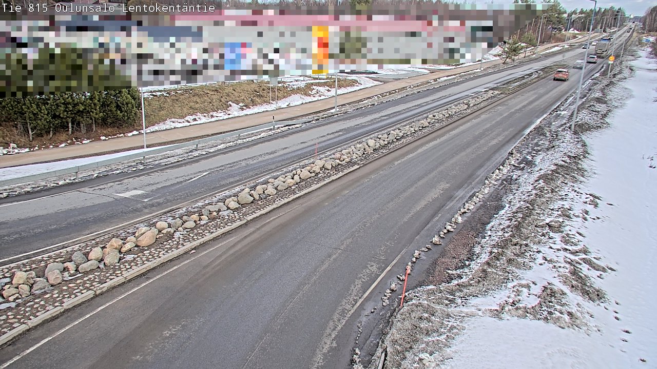 Kelikamerat Kuva Tie 816 Oulunsalo, Lentokentäntie, Oulu, Pohjois-Pohjanmaa