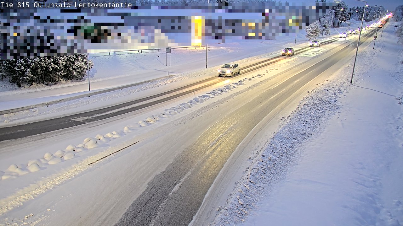 Weather Camera Image Road 816 Oulunsalo, Lentokentäntie, Oulu, Pohjois-Pohjanmaa
