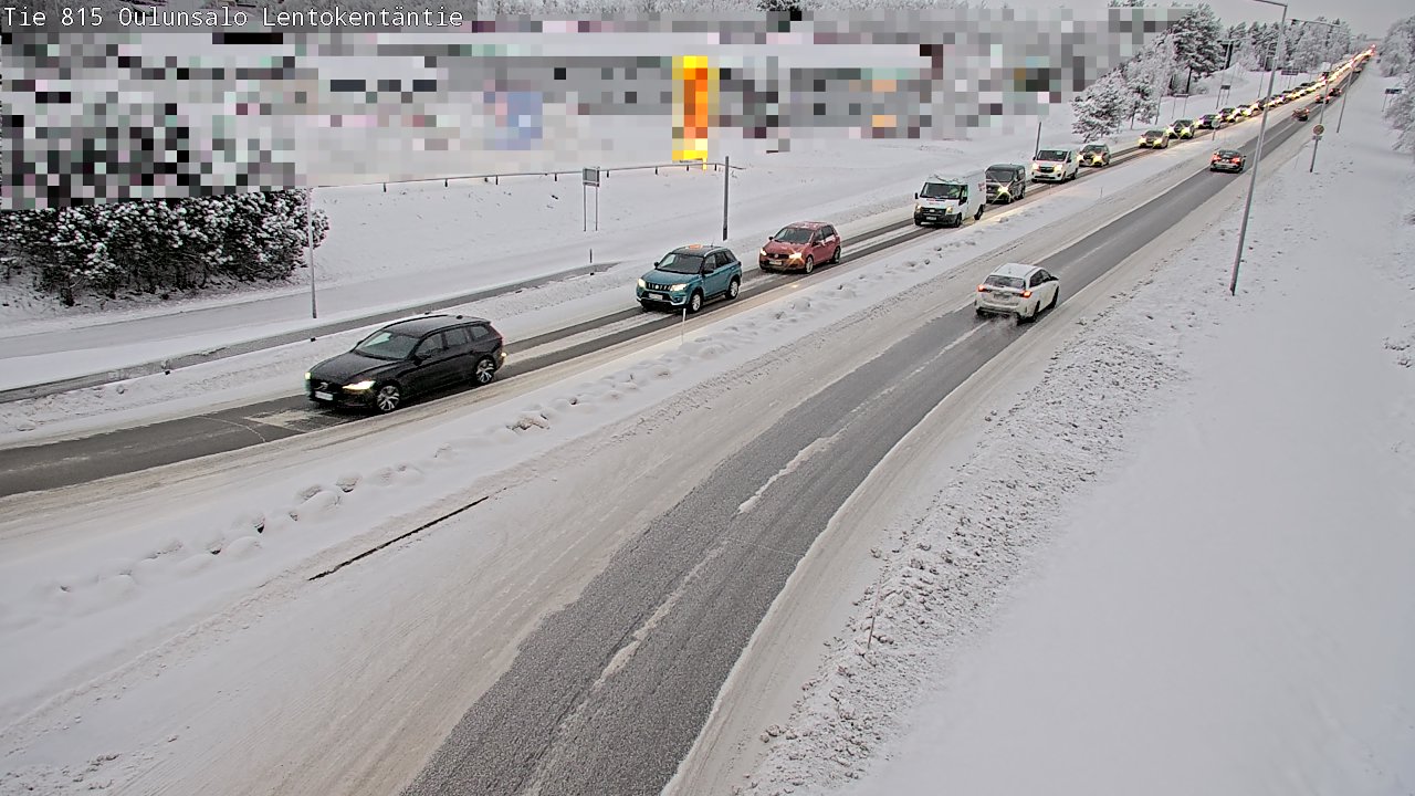 Weather Camera Image Road 816 Oulunsalo, Lentokentäntie, Oulu, Pohjois-Pohjanmaa
