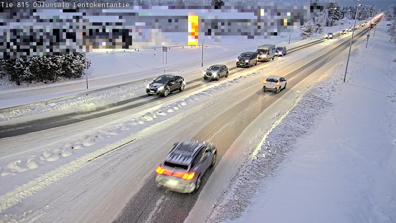 Kelikamerat Kuva Tie 816 Oulunsalo, Lentokentäntie, Oulu, Pohjois-Pohjanmaa
