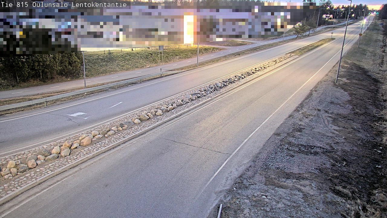 Weather Camera Image Road 816 Oulunsalo, Lentokentäntie, Oulu, Pohjois-Pohjanmaa