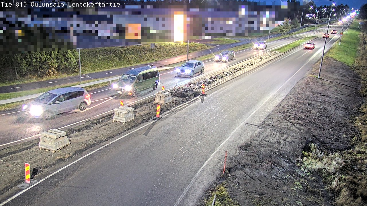 Kelikamerat Kuva Tie 816 Oulunsalo, Lentokentäntie, Oulu, Pohjois-Pohjanmaa