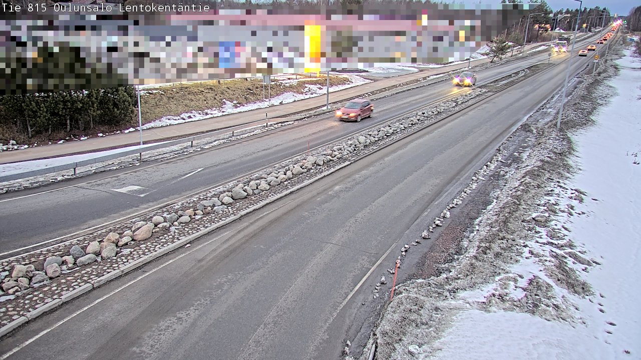 Weather Camera Image Road 816 Oulunsalo, Lentokentäntie, Oulu, Pohjois-Pohjanmaa