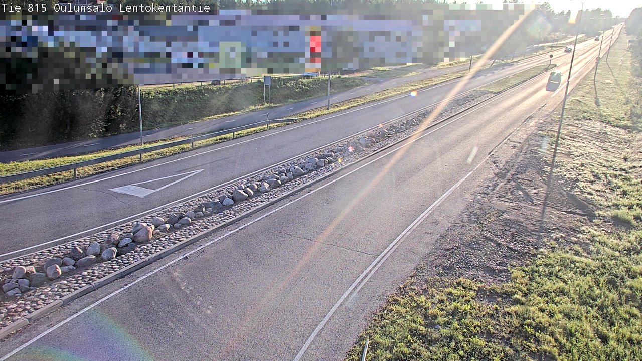 Weather Camera Image Road 816 Oulunsalo, Lentokentäntie, Oulu, Pohjois-Pohjanmaa