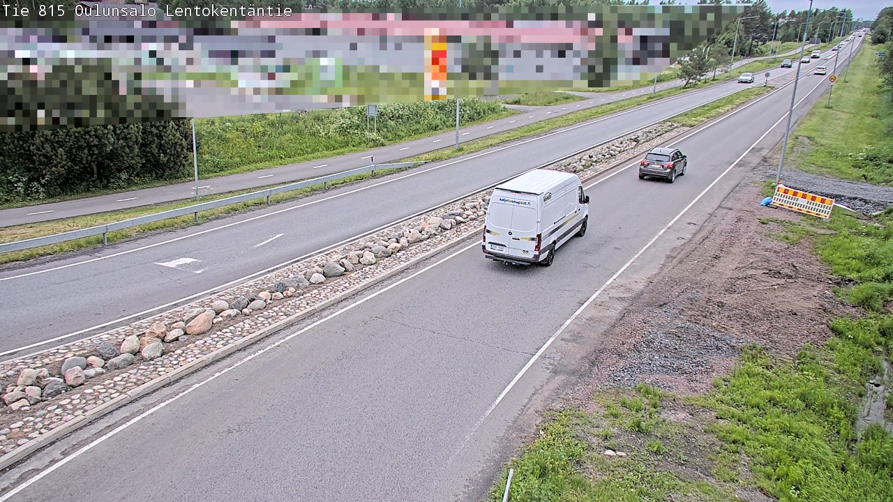 Kelikamerat Kuva Tie 816 Oulunsalo, Lentokentäntie, Oulu, Pohjois-Pohjanmaa