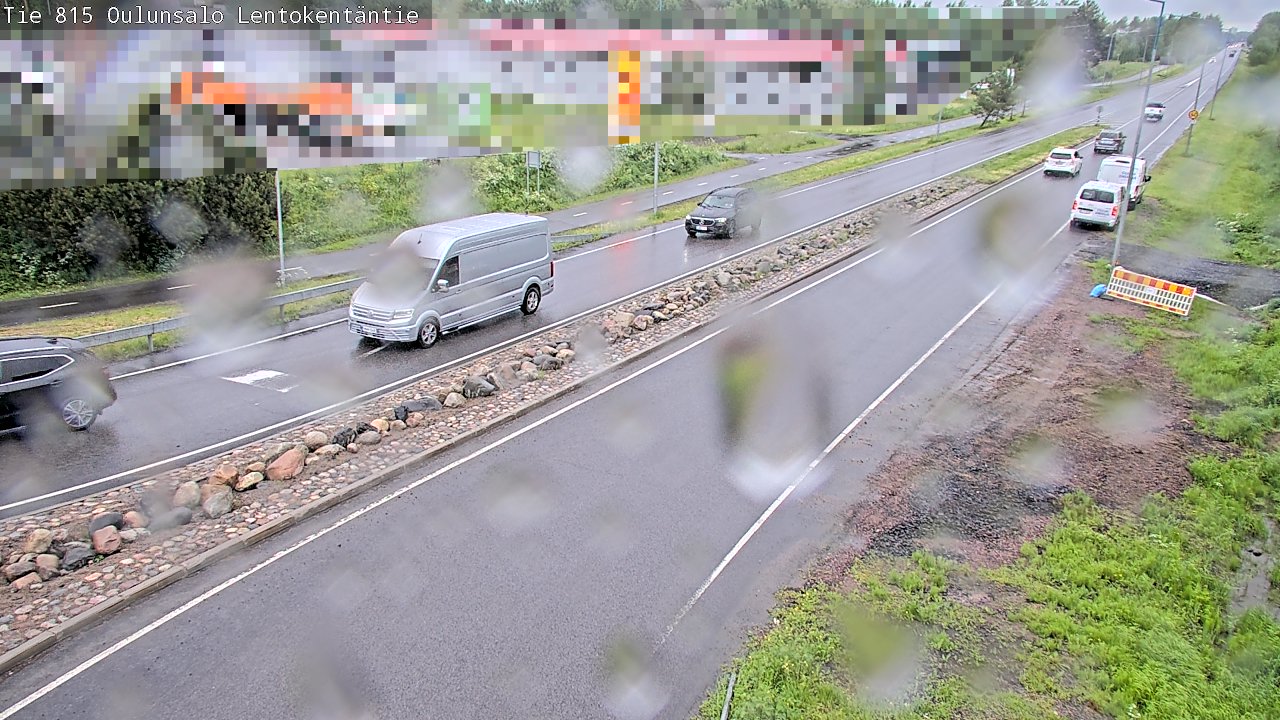Weather Camera Image Väg 816 Uleåsalo, Lentokentäntie, Oulu, Pohjois-Pohjanmaa