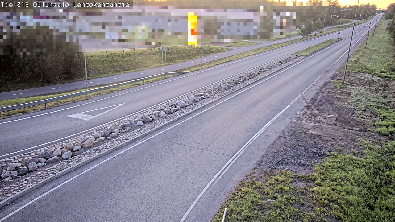 Kelikamerat Kuva Tie 816 Oulunsalo, Lentokentäntie, Oulu, Pohjois-Pohjanmaa