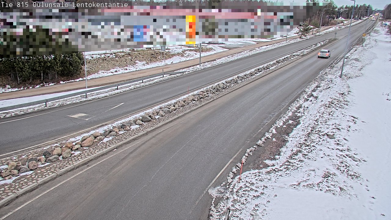 Kelikamerat Kuva Tie 816 Oulunsalo, Lentokentäntie, Oulu, Pohjois-Pohjanmaa