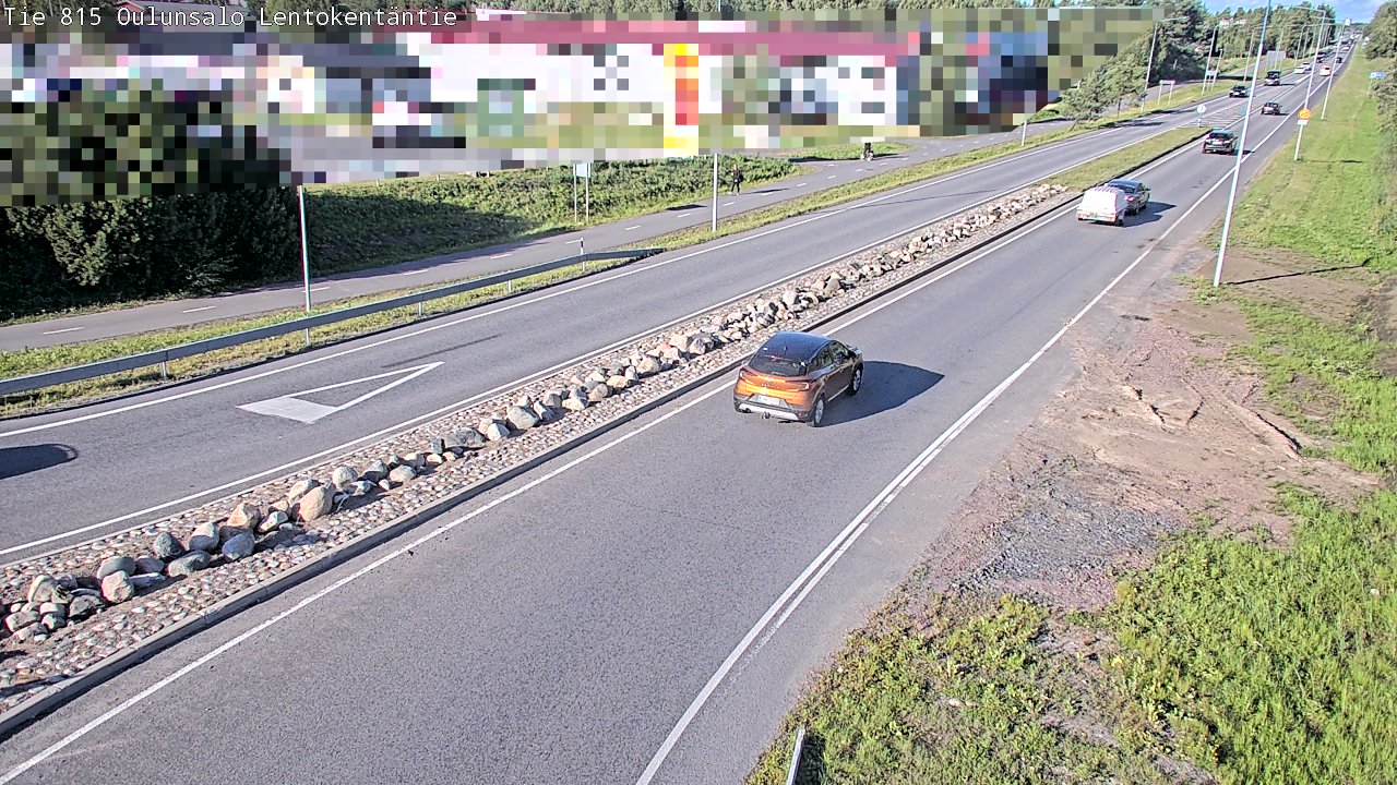 Kelikamerat Kuva Tie 816 Oulunsalo, Lentokentäntie, Oulu, Pohjois-Pohjanmaa
