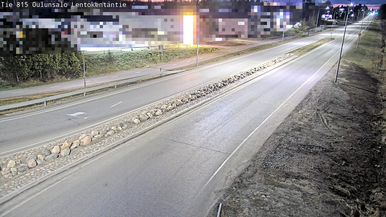 Kelikamerat Kuva Tie 816 Oulunsalo, Lentokentäntie, Oulu, Pohjois-Pohjanmaa