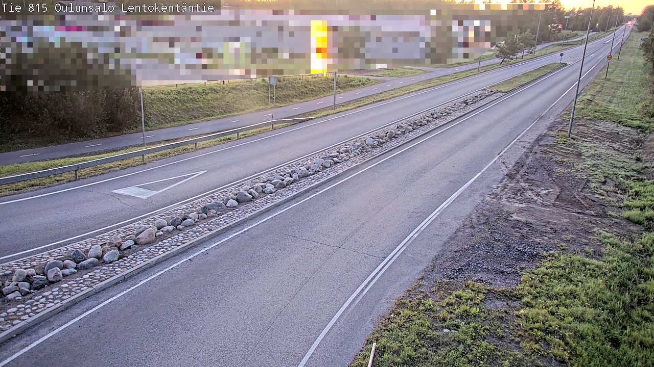 Kelikamerat Kuva Tie 816 Oulunsalo, Lentokentäntie, Oulu, Pohjois-Pohjanmaa