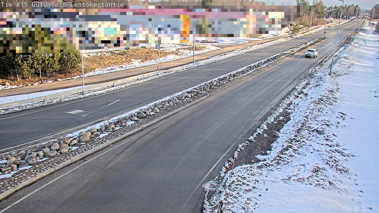 Kelikamerat Kuva Tie 816 Oulunsalo, Lentokentäntie, Oulu, Pohjois-Pohjanmaa