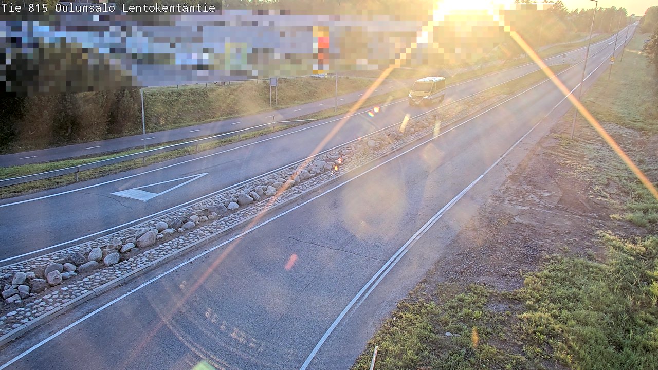 Weather Camera Image Road 816 Oulunsalo, Lentokentäntie, Oulu, Pohjois-Pohjanmaa