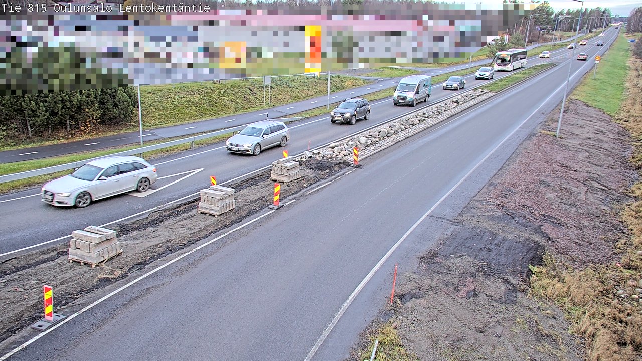 Kelikamerat Kuva Tie 816 Oulunsalo, Lentokentäntie, Oulu, Pohjois-Pohjanmaa