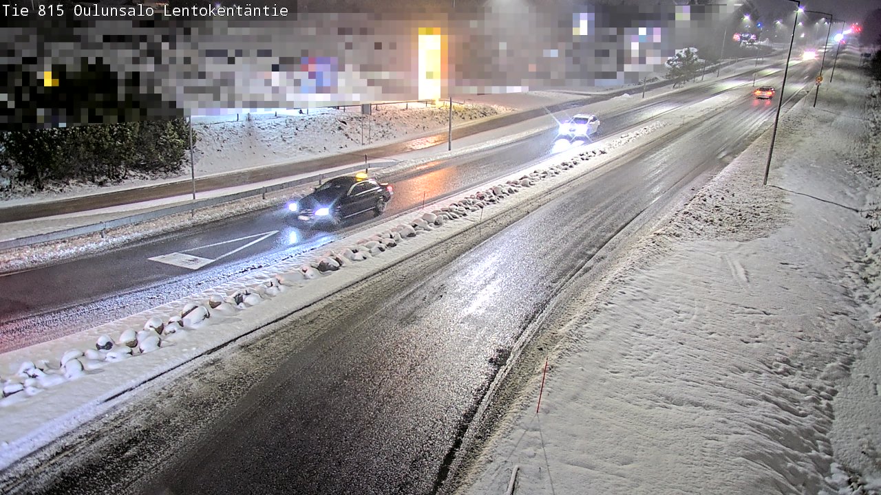 Weather Camera Image Väg 816 Uleåsalo, Lentokentäntie, Oulu, Pohjois-Pohjanmaa