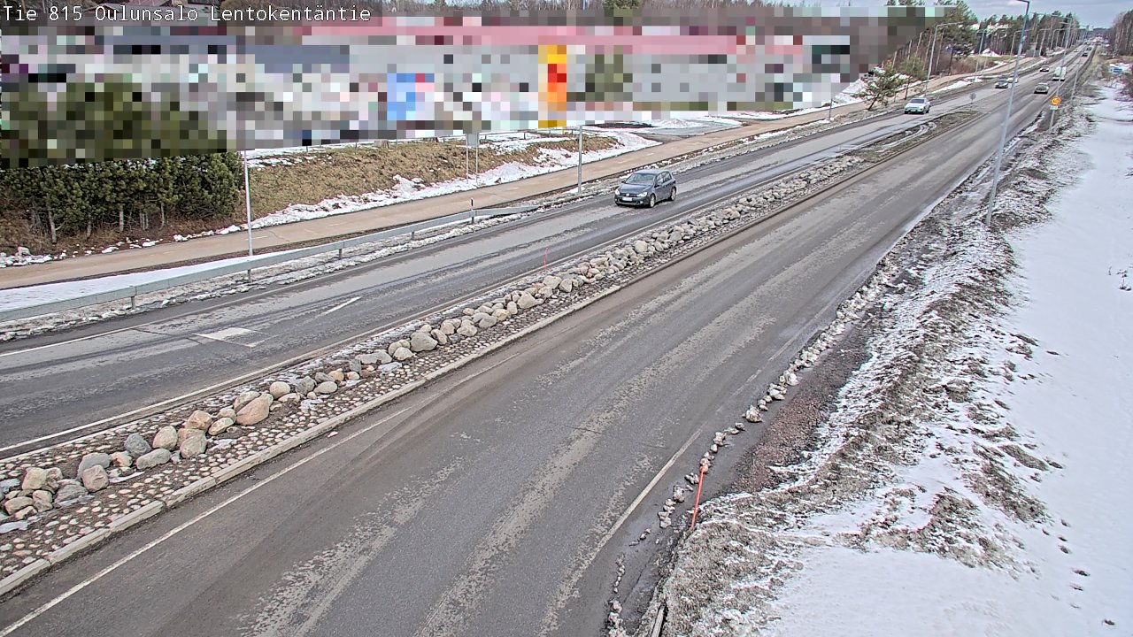 Kelikamerat Kuva Tie 816 Oulunsalo, Lentokentäntie, Oulu, Pohjois-Pohjanmaa