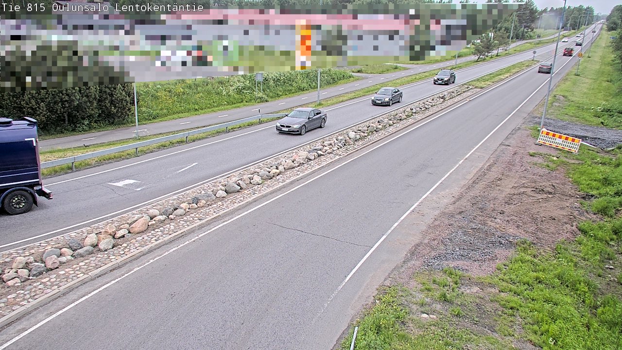 Kelikamerat Kuva Tie 816 Oulunsalo, Lentokentäntie, Oulu, Pohjois-Pohjanmaa