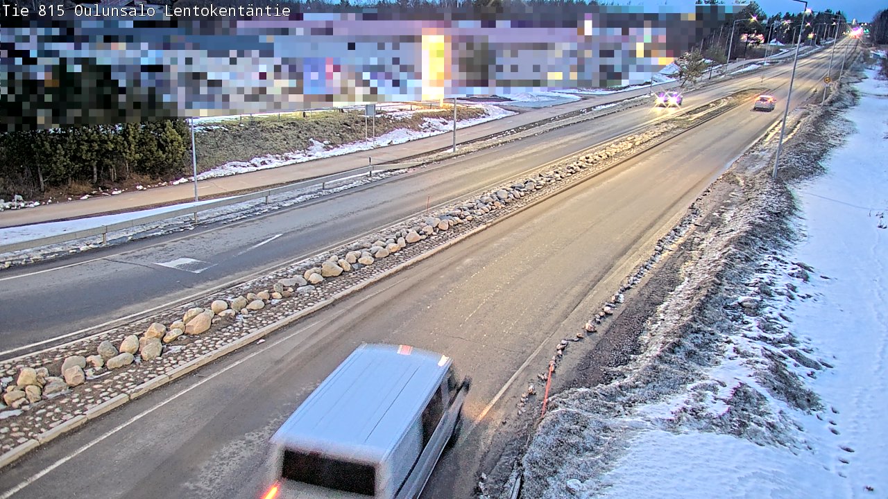 Weather Camera Image Road 816 Oulunsalo, Lentokentäntie, Oulu, Pohjois-Pohjanmaa