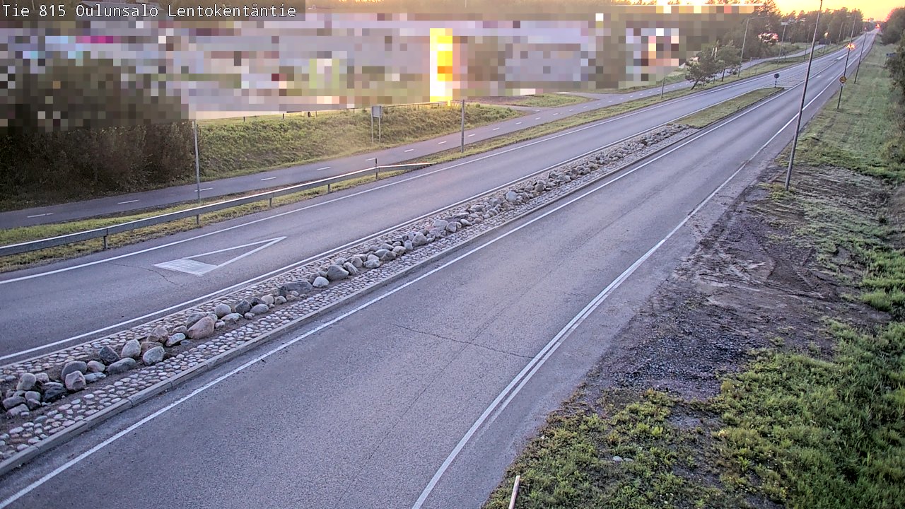 Kelikamerat Kuva Tie 816 Oulunsalo, Lentokentäntie, Oulu, Pohjois-Pohjanmaa